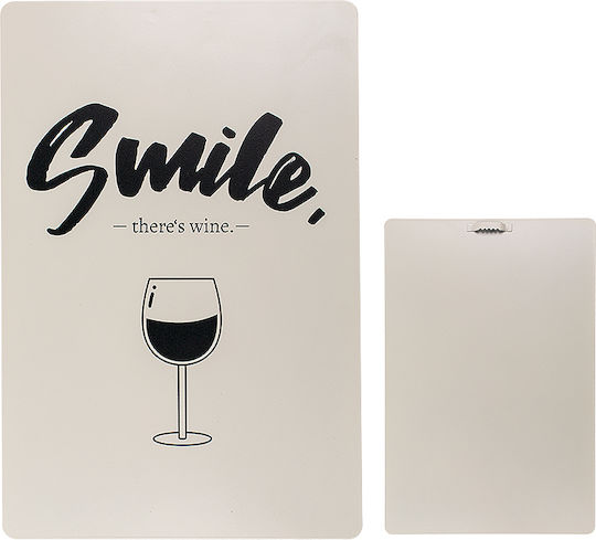Out of the Blue Placă Smile There's Wine 20x30cm