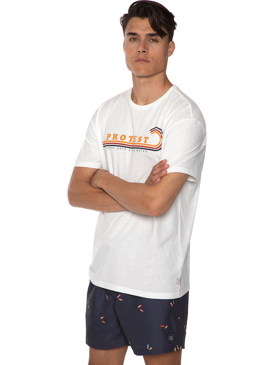 Protest T-shirt Λευκό