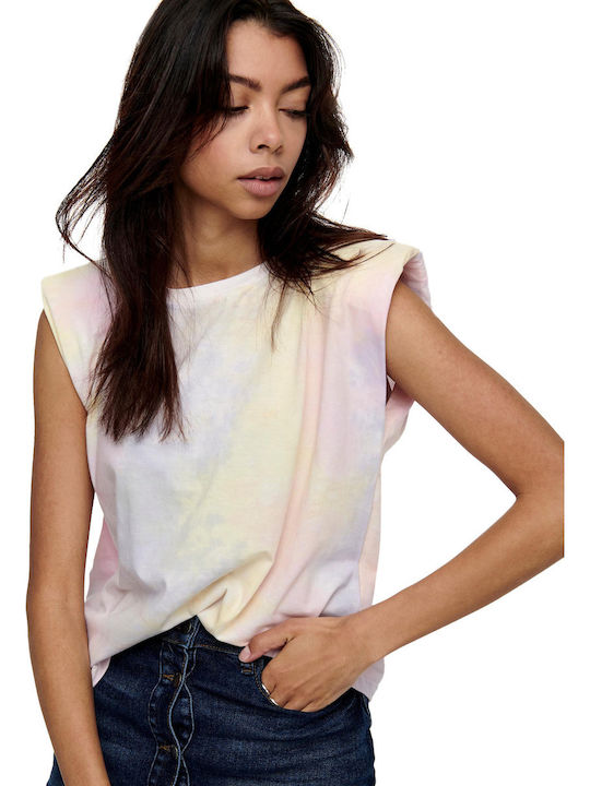 Amy Women's Summer Blouse Cotton Sleeveless Υellow