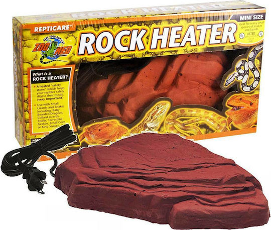 Zoomed Rock Heater Mini Heating Accessory for Reptiles Terrarium