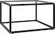 Quadratischer Zentraler Kaffeetisch Aus Glas M60xB60xH35cm