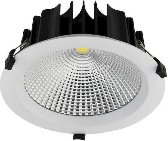 Geyer Στρογγυλό Χωνευτό LED Panel 25W με Θερμό Λευκό Φως 3000K 19εκ.