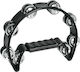 Dimavery TN-2 Black Plastic Handheld Tambourine Jingles in Double Row