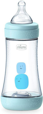 Chicco Plastikflasche Perfect 5 Gegen Koliken mit Silikonsauger für 2+ Monate Ciell 240ml 1Stück