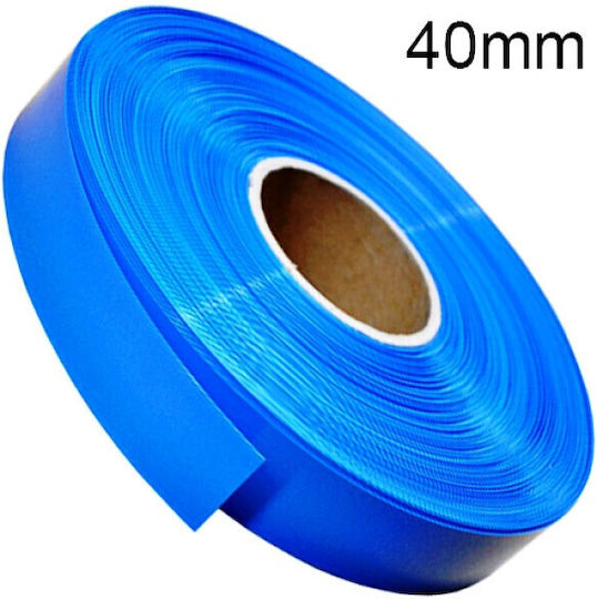 ΒΑΤ-25591 Heat-Shrink Tubing for Battery Wrapping 40mm Blue 22.03.0023