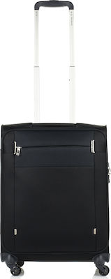 Samsonite Citybeat A760 Cabin Travel Suitcase Fabric Black with 4 Wheels Height 55cm