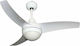 Telemax CF42-3CS(W) Ceiling Fan 106cm with Light Fixture White