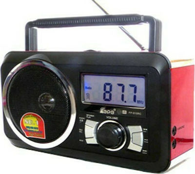 FP-920-RC Portable Radio Rechargeable with USB Red