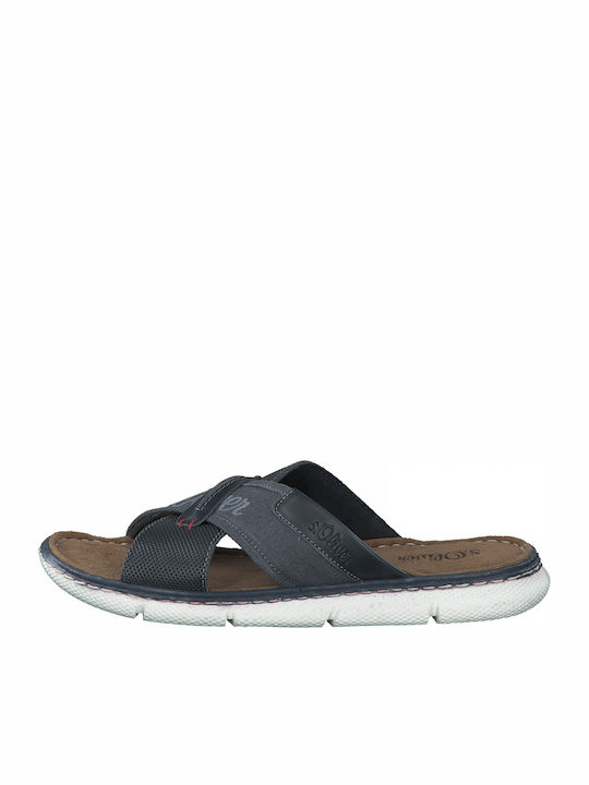 S.Oliver Men's Leather Sandals Blue 5-17201-26-805