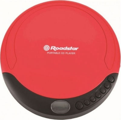 Roadstar Portable Radio-CD Player PCD-435N Equipped with CD Red