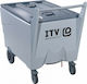 ITV Ice Makers Αποθήκη Πάγου Easy Cart C110 Χωρητικότητας 500kg 62.2x105.4x72.2cm