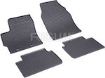 Rigum Set of Front and Rear Mats 4pcs from Rubber for Toyota Yaris Black