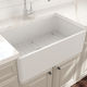 Bocchi Unterbau Küchenspüle Porzellan M76xP46cm Weiß