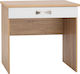 Wooden Makeup Dressing Table Sonoma / Λευκή 80x40x76cm