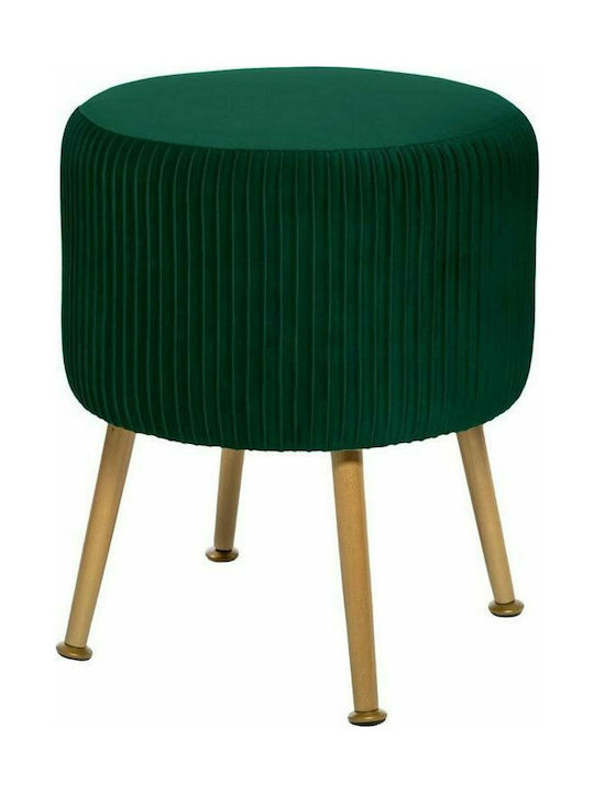 Stool For Living Room Upholstered with Velvet Green 35x35x41.6cm