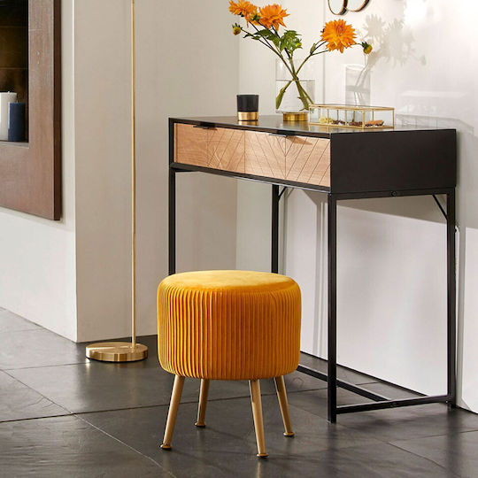 Hocker Für das Wohnzimmer Mustard 35x35x41.6cm Hocker Für das Wohnzimmer Mustard 35x35x41.6cm