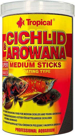 Tropical Arowana Medium Sticks Cichlid Food Sticks 1000ml