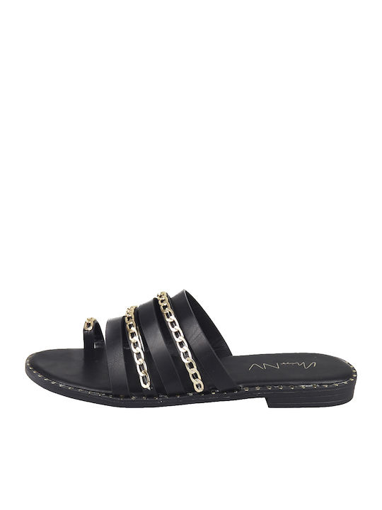 Envie Shoes Women's Flat Sandals In Black Colour V96-13236-34