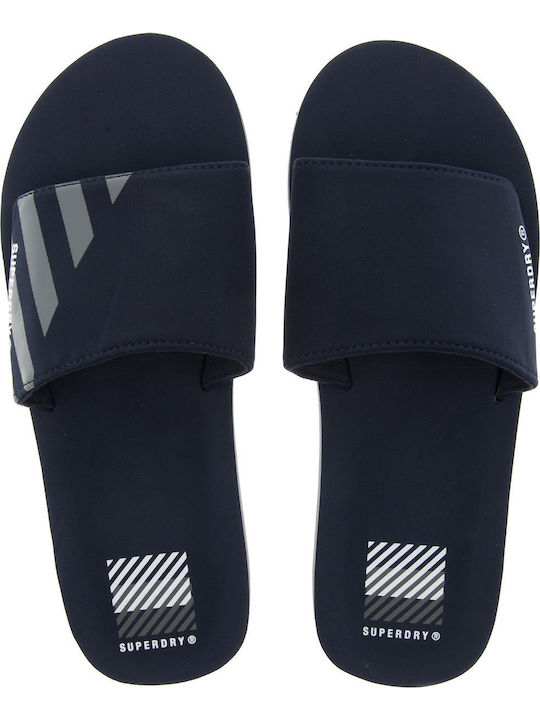 Superdry Ανδρικά Slides Μπλε MS510021A-11S