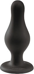 Malesation Paunch Plug With Succion Cup Πρωκτική Σφήνα Μαύρη