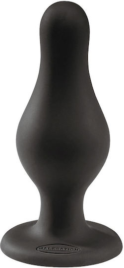 Malesation Paunch Plug With Succion Cup Πρωκτική Σφήνα Μαύρη