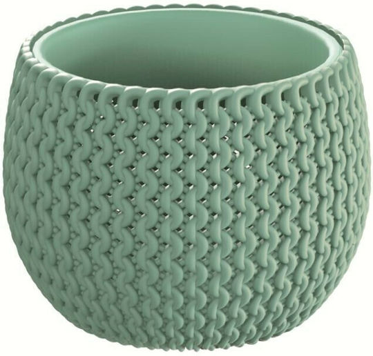 Prosperplast Splofy Bowl Planter Plant Pot Plastic Green