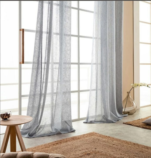 Sidirela Curtains With Grommets Light Gray 140x260cm