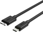 Unitek USB 3.2 Cable USB-C male - micro USB-B male Μαύρο 1m (Y-C475BK)
