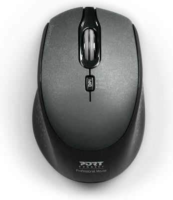 Port Designs Wireless Silent Mouse Ασύρματο Ποντίκι Μαύρο