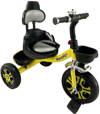 Zita Toys Kids Tricycle with Storage Basket for 3+ Years Black