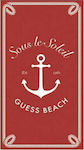 Guess Sous le Soleil Beach Towel Red 180x180cm