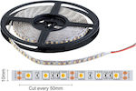 Spot Light Bandă LED Alimentare 12V cu Lumină Alb Natural Lungime 5m și 60 LED-uri pe Metru
