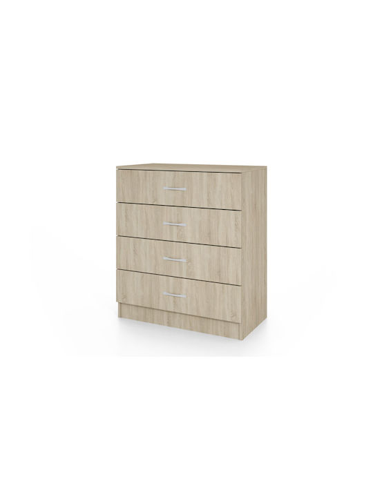 1213002 Wooden Chest of Drawers with 4 Drawers Σόνομα 76x43.5x80cm