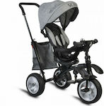 Byox Scar 2021 Kids Tricycle with Storage Basket, Push Handle & Sunshade for 18+ Months Gray