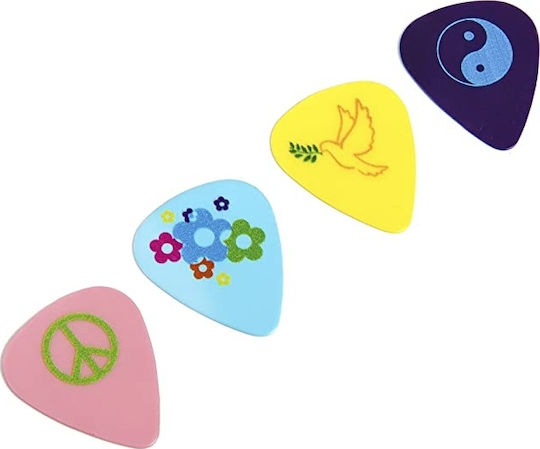 D'Andrea Πένα Κιθάρας Cool Plecs Peace & Love Πάχους 0.46mm Συσκευασία 1τμχ Thin