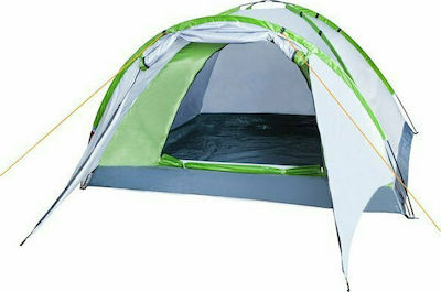 Malatec Nevada Summer Camping Tent Igloo Green with Double Cloth for 4 People 200x200x140cm
