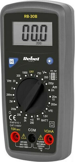 Rebel Digital Multimeter with Measurement AC / DC / Resistor RB-30B