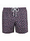 Men's Swimwear Shorts Navy Blue with Patterns