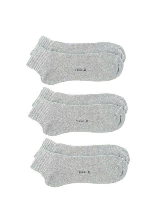 Socks unisex Ampo Socks Semi-fitted burgundy grey 3 pairs 301