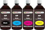 Komplettes Nachfülltinten-Set für Tintenstrahldrucker HP SmartToner-Nachfüllset 130ml Multi (Farbe) / Schwarz 4Stück