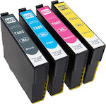 Съвместими рециклирани мастилени касети за инжекционни принтери Epson 603XL C13T3A64010 46мл Множество (цвят) / Черно