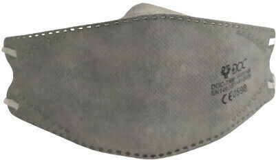 Doc High Protection Mask FFP3 NR Protective Mask FFP3 Gray 1pcs