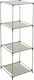 Shelving Unit Floor Grey 34.50x34.50x104cm