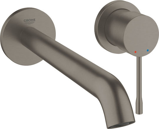 Grohe Essence Set Mischer & Auslauf für Wandmontage für für Waschbecken 1 Ausfahrt Graphite