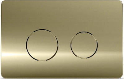 Wisa Easy Touch Placă de scurgere pentru toalete Dual Flush Magre Gold F099-200