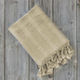 Nima Argos Beach Towel Pareo Beige with Fringes...