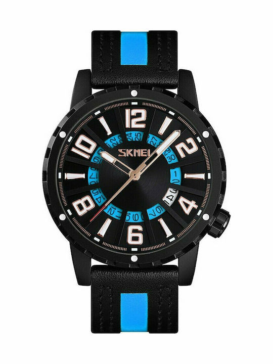 Skmei 9202 Ανδρικό Ρολόι 43mm Μπαταρίας με Δερμ...