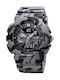 Skmei 1688 Analog/Digital Herrenuhr 51mm Chronograph Batterie mit Gray Kautschukarmband