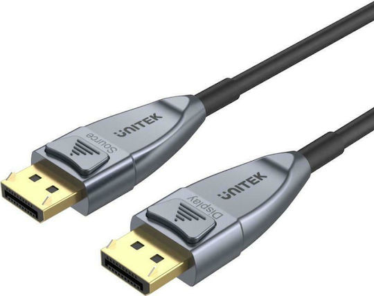 Unitek Cable DisplayPort male - DisplayPort male 10m Silver (C1616GY)