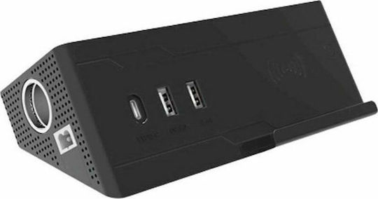 Andowl KL-8118 Φορτιστής Αυτοκινήτου 2.4A με Θύρες: 2xUSB 1xType-C Μαύρο Χρώμα